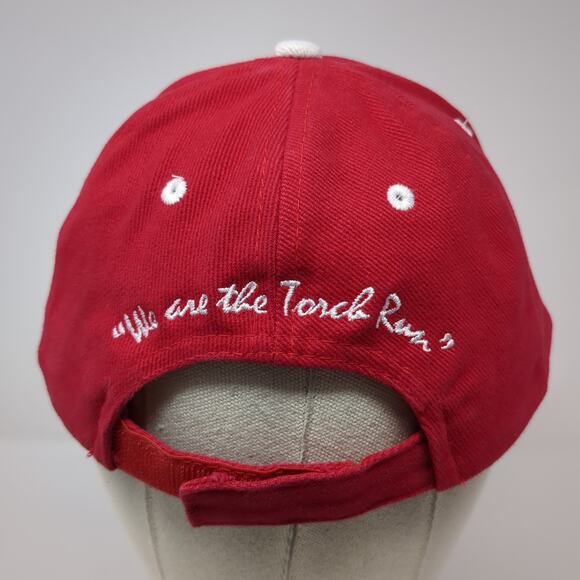 Torch Run Utah Law Enforcement Baseball Cap Red One Size Adjustable Bwm Global - Picture 6 of 10